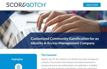 Customized Community Gamification for an Identity & Access Management Company